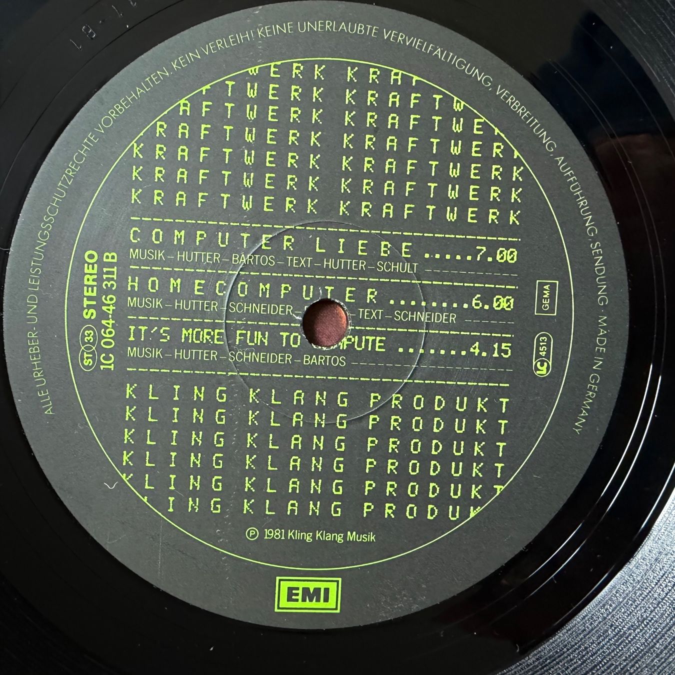 Dischi in vinile: Kraftwerk - Computerwelt / 1. D-Press. 1981 - Very nice Copy – Usato da Gais venduto da soundcave57 1