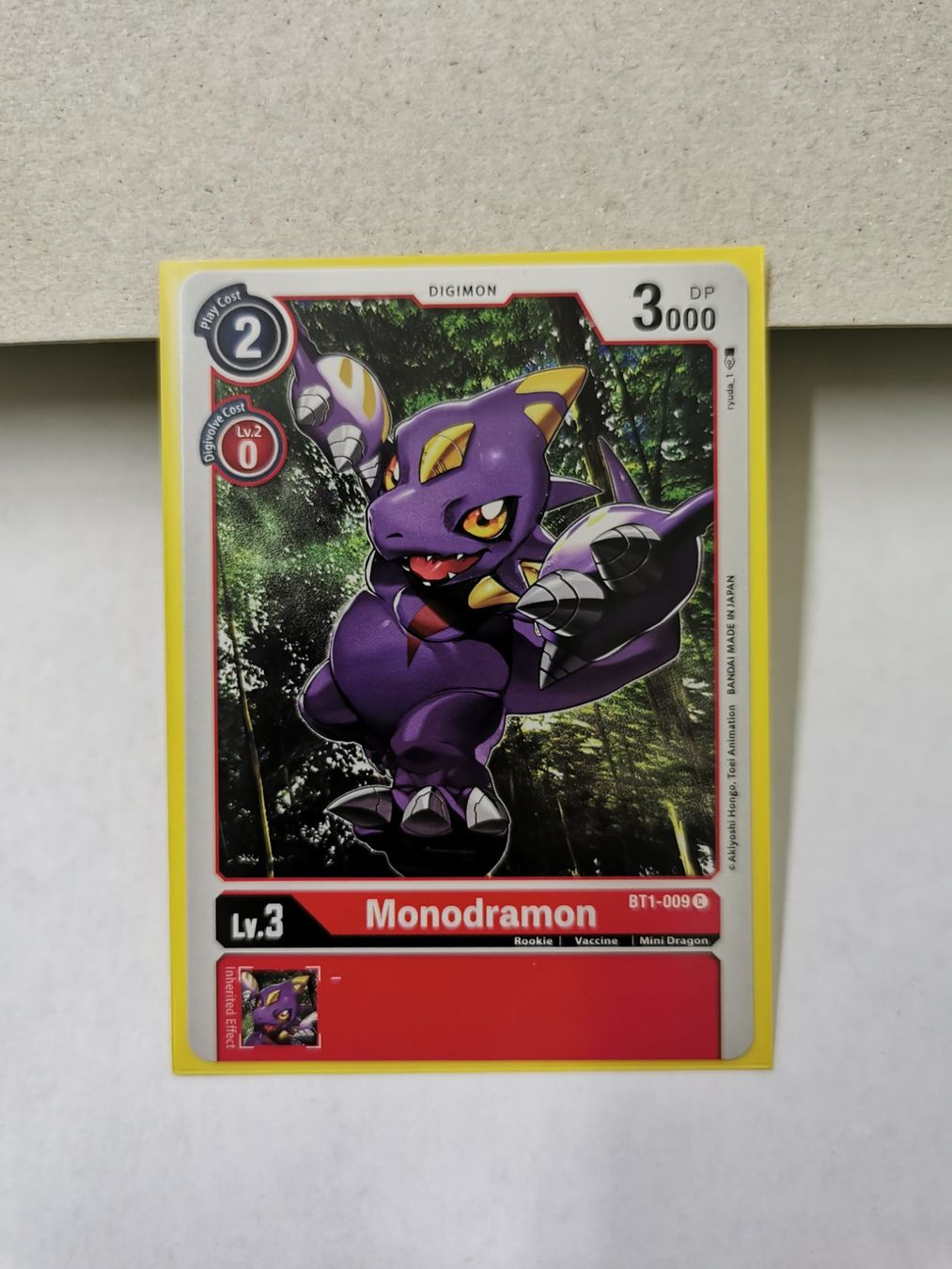 Carte collezionabili: Digimon Monodramon BT1-009 C Lv3 2020 – Nuovo (secondo la descrizione) da Sisseln AG venduto da schenk-figuren