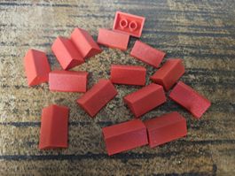lego 3042 lot de 15 pièces Red Slope 45 2 x 3 Double
