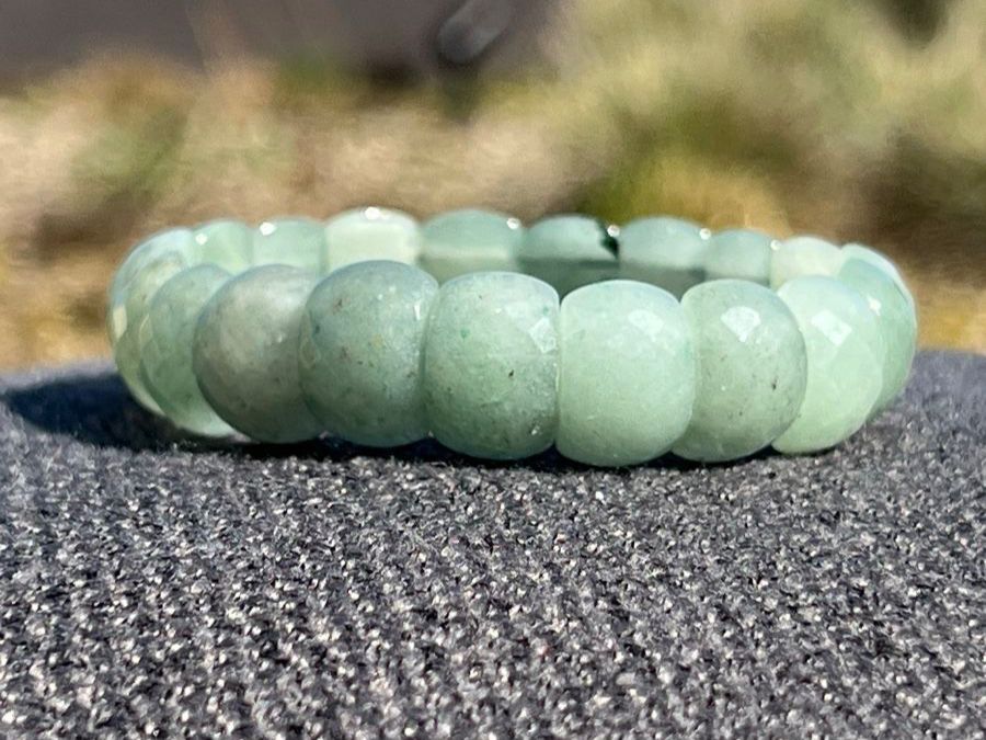 Armband Grüner Seraphinit Kristall - 10 Mm Perlen Stretch, Damen Herren, AAAA Qualität