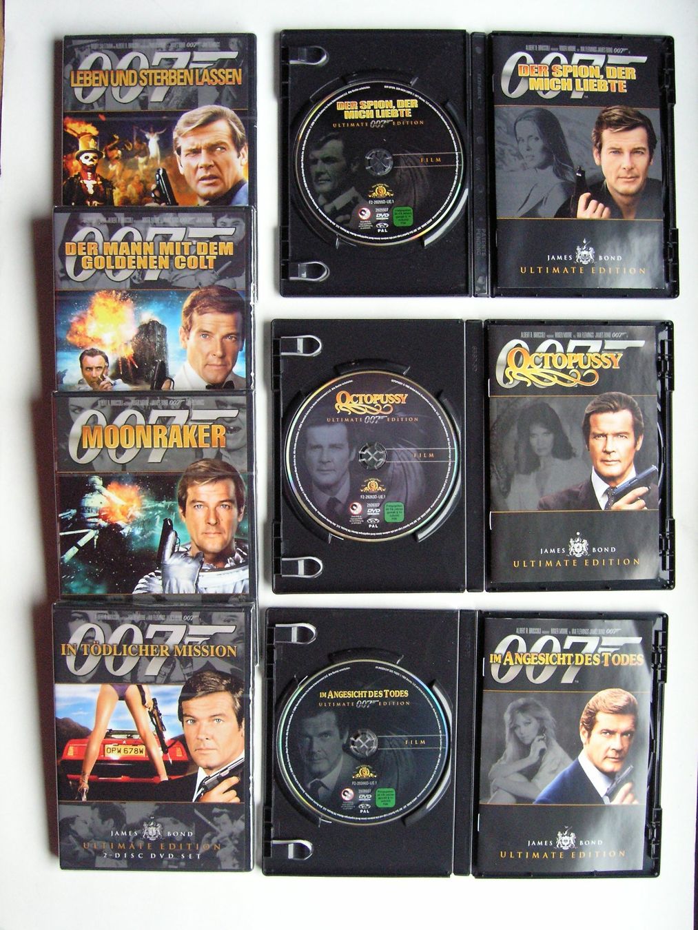 Tutti i DVDs: JAMES BOND 007 ROGER MOORE ULTIMATE 2 DVD EDITION – Nuovo (secondo la descrizione) da Zuzwil SG venduto da vette13 3