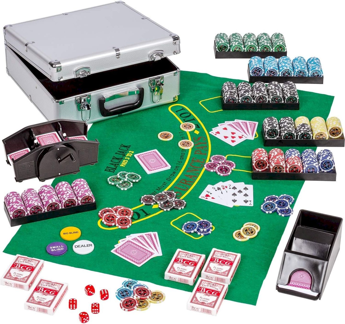 Giochi: GAMES PLANET Pokerkoffer 600 Chips – Nuovo e nell'imballaggio originale da Bottighofen venduto da zaap