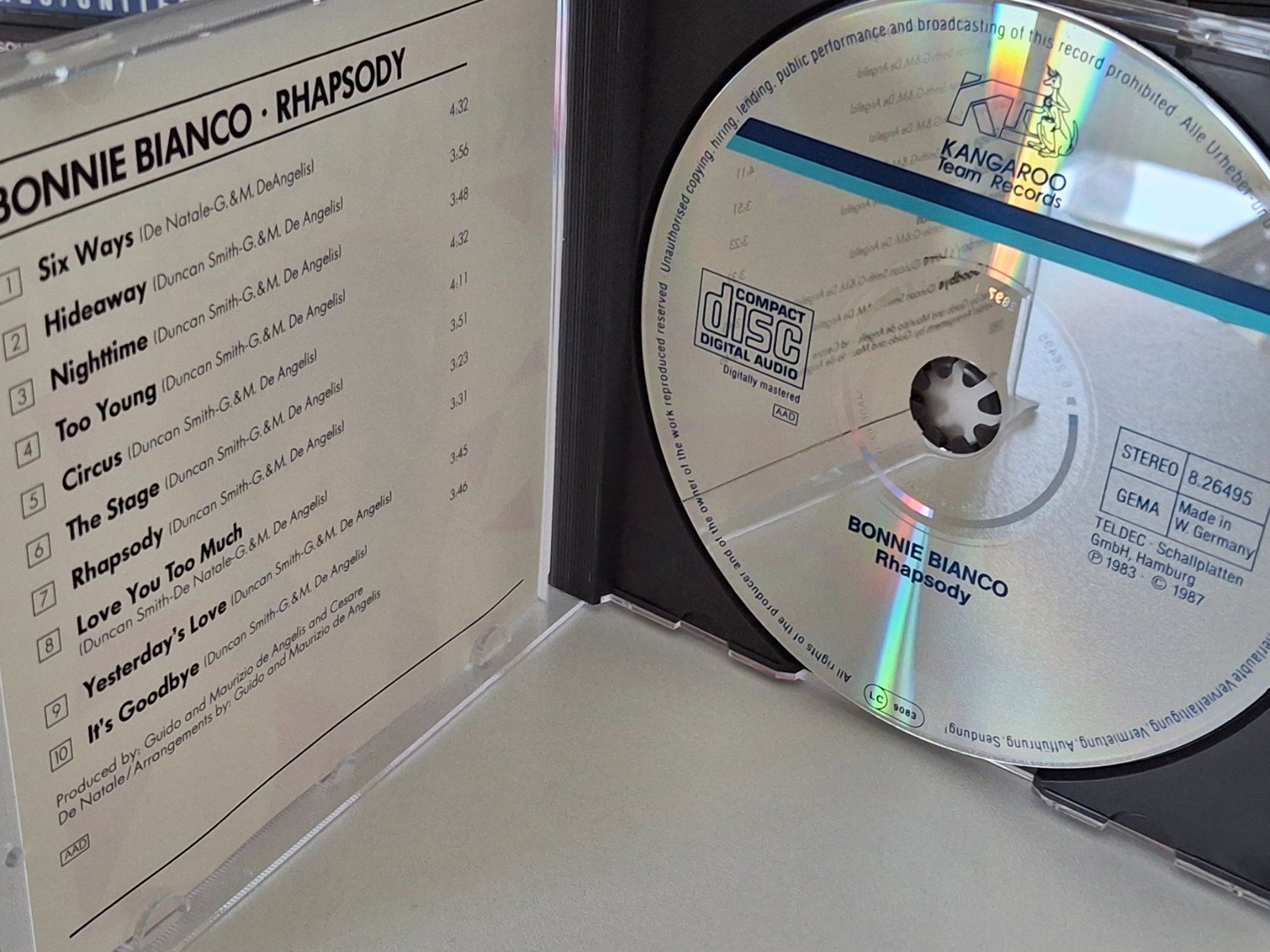 CD: CD Bonnie Bianco - Rhapsody – Usato da Aarberg venduto da Jackup1 2
