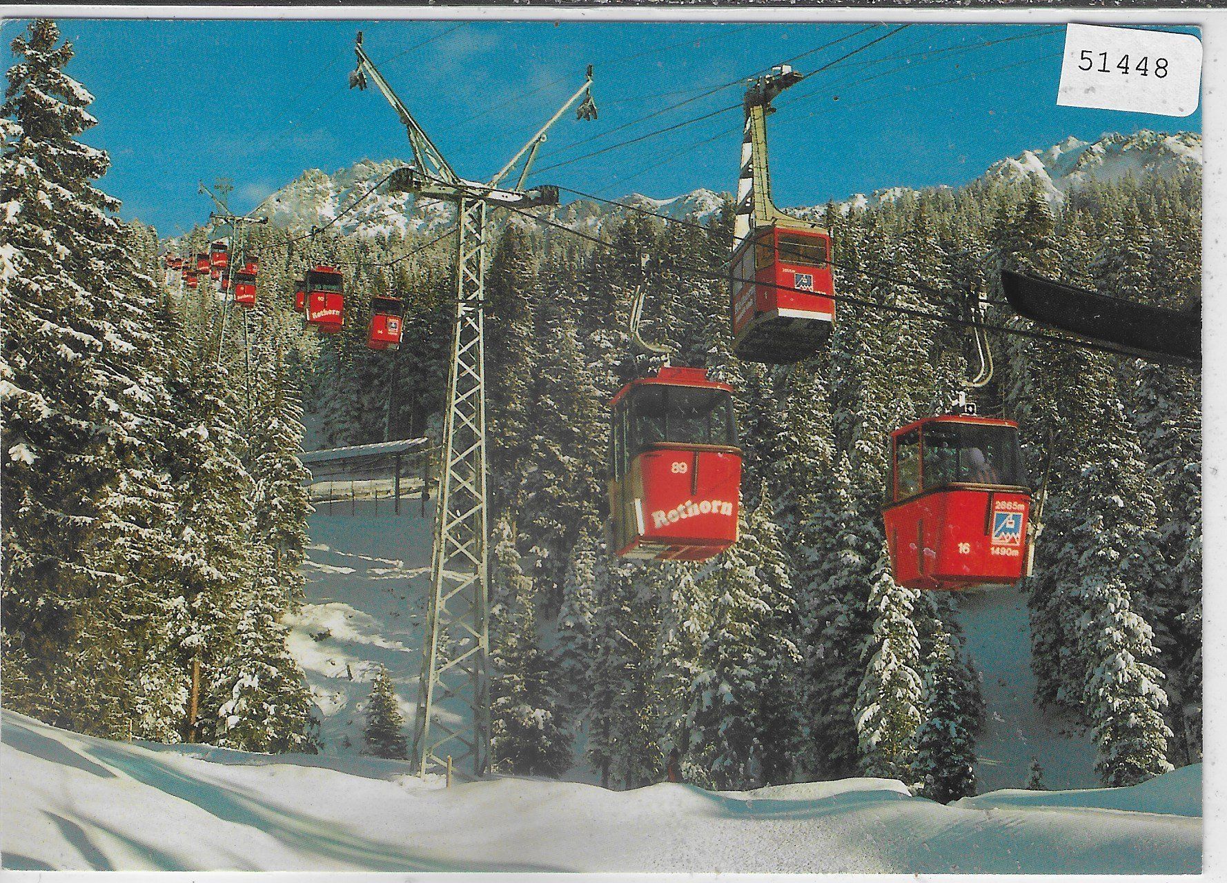 Cartoline postali: Lenzerheide - Rothorn-Bahn – Usato da Ettingen venduto da Kartenplanet