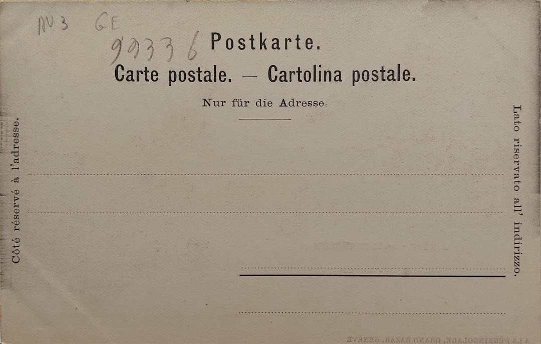 Cartoline postali: GENÈVE - Jardin Anglais – Usato da Delémont venduto da Domdom1 1