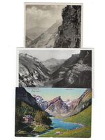 CH, 3 Ansichtskarten Seealpsee, Appenzell 16.10.26, 2 ungel
