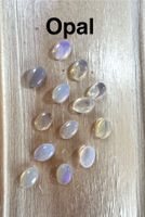 12 Stk  Cabochons Opal echt  7x5 mm    neu  SET  TOPTOPTOP
