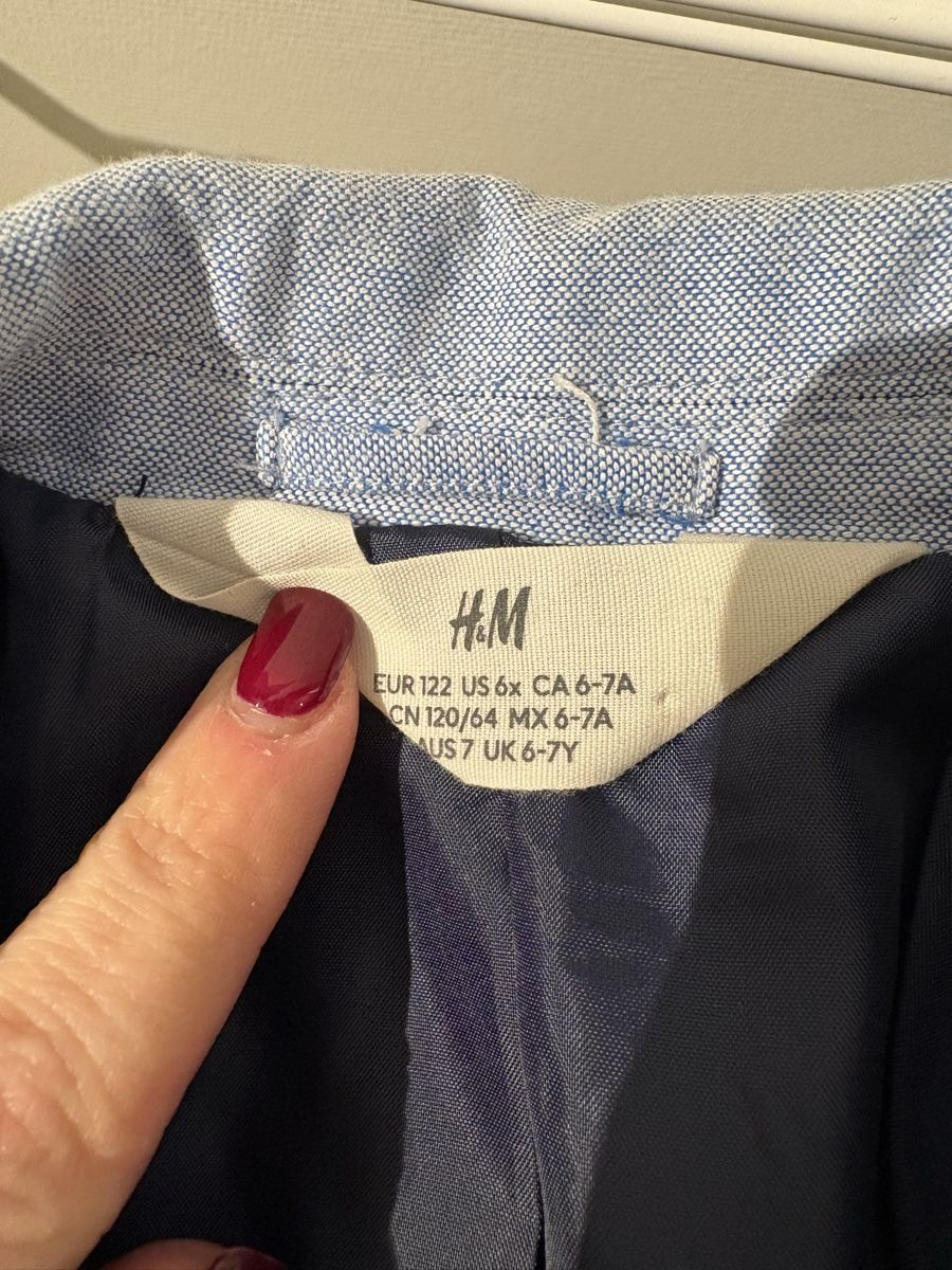 H&M Giacche & Cappotti: Blazer, hellblau, Gr. 122 – Nuovo (secondo la descrizione) da Therwil venduto da Migu84 1