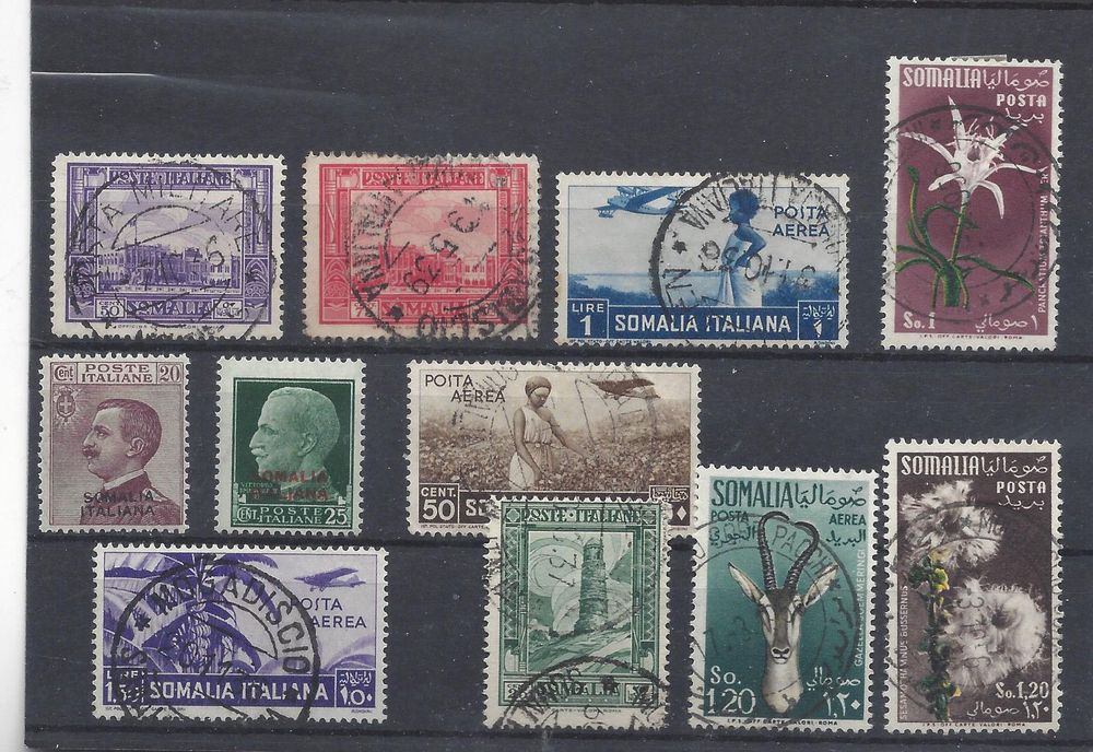 Somalia Briefmarken Kollektion – 50 Verschiedene Marken Für Sammler