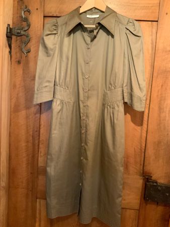 H&M x M by Madonna khaki dress- size S. New.