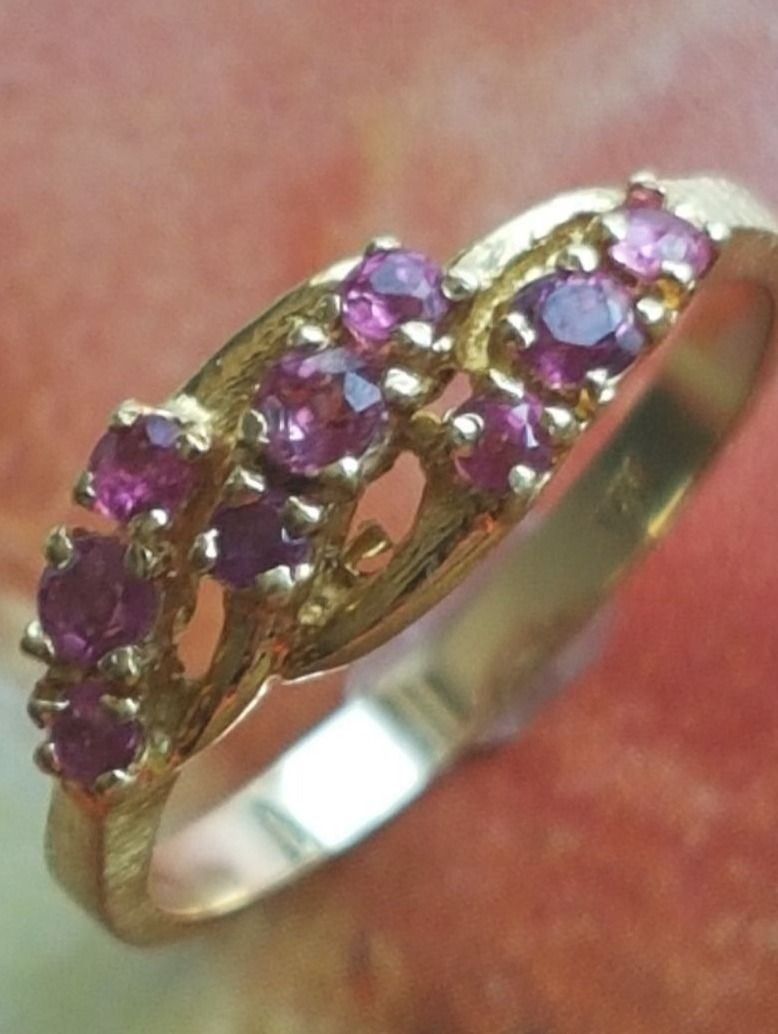 Bagues: Schöner Goldring mit 9 Rubinen – Neuf (Voir description) à Unterägeri par Altgoldschmuck 8