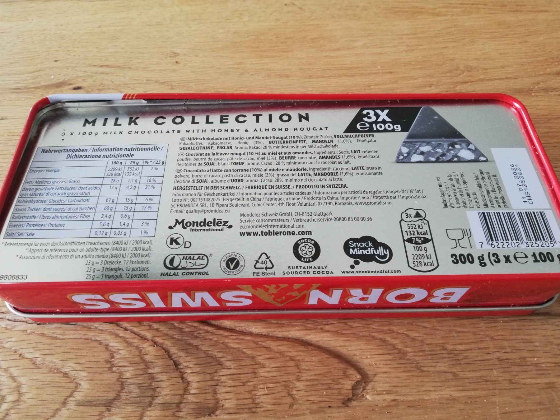 Dosen: Toblerone Blechdose mit 3 x 100g Schokolade – Neu und originalverpackt aus Untersiggenthal von Marlen59 3