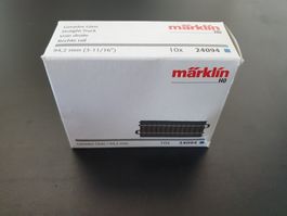 MÄRKLIN: 10 X C-GLEISE 24094 GERADE NEUWERTIG/OVP