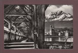 LUZERN - Kapellbrücke - Jesuitenkirche