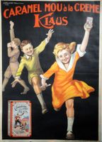 CARAMEL MOU à la CREME KLAUS Schokolade Original Plakat