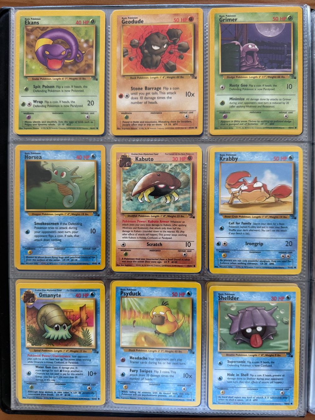 Pokémon Carte collezionabili: Complete Pokémon Fossil 1999 Collection – Usato da Lausanne venduto da laminas 5