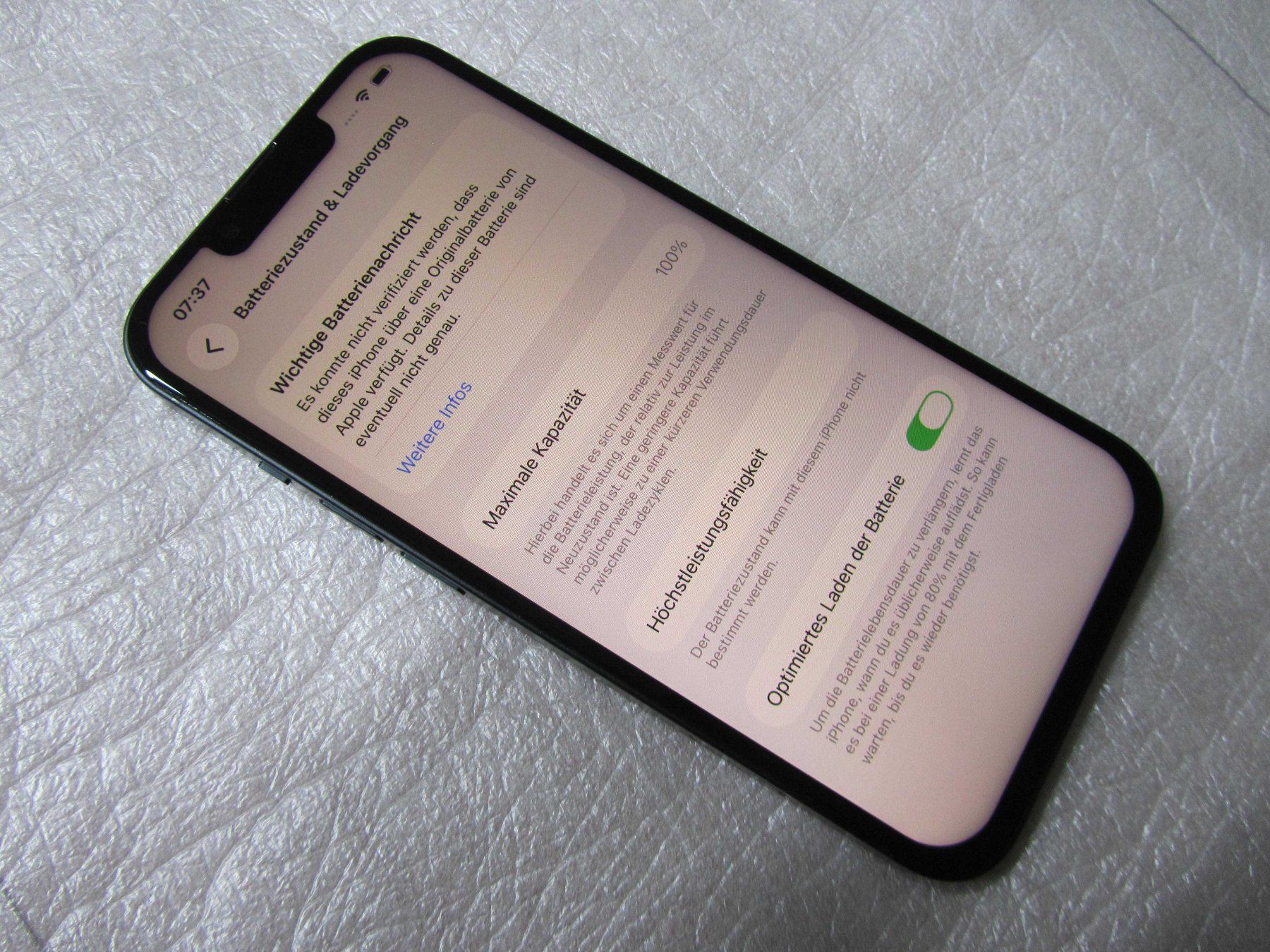 Apple Portables: Apple iPhone 13 256GB Midnight – D'occasion à moosseedorf par RTN10 2