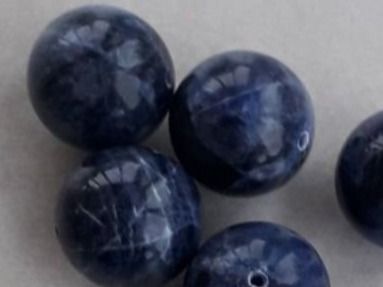 Pietre preziose: 5Stk. Sodalith Steine D:16mm – Nuovo e nell'imballaggio originale da Winistorf venduto da acreativ2 3