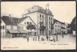#Fleurier , Rue de l'Hôpital , gel. 1907