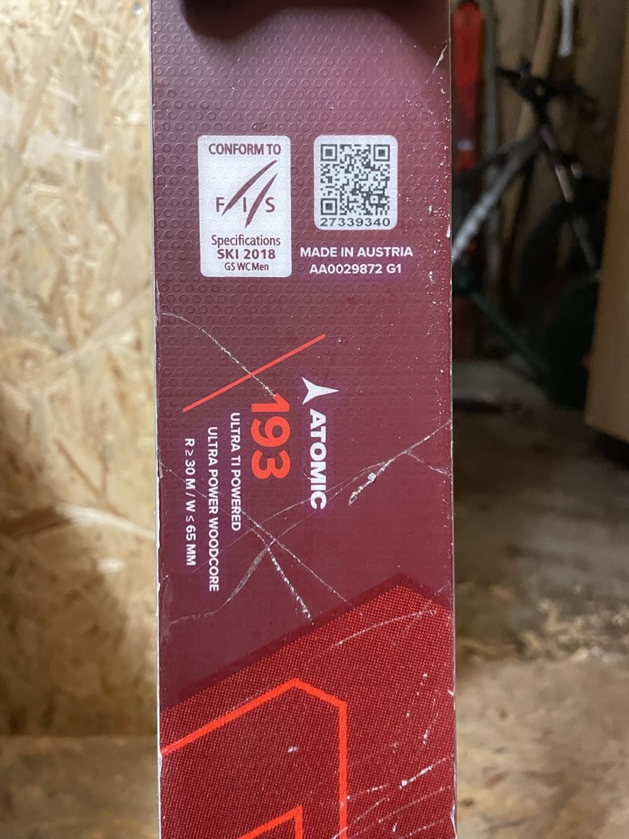 Atomic Sci: Atomic Ski 193cm GS WC Men – Usato da Andeer venduto da jan_w9kt 1