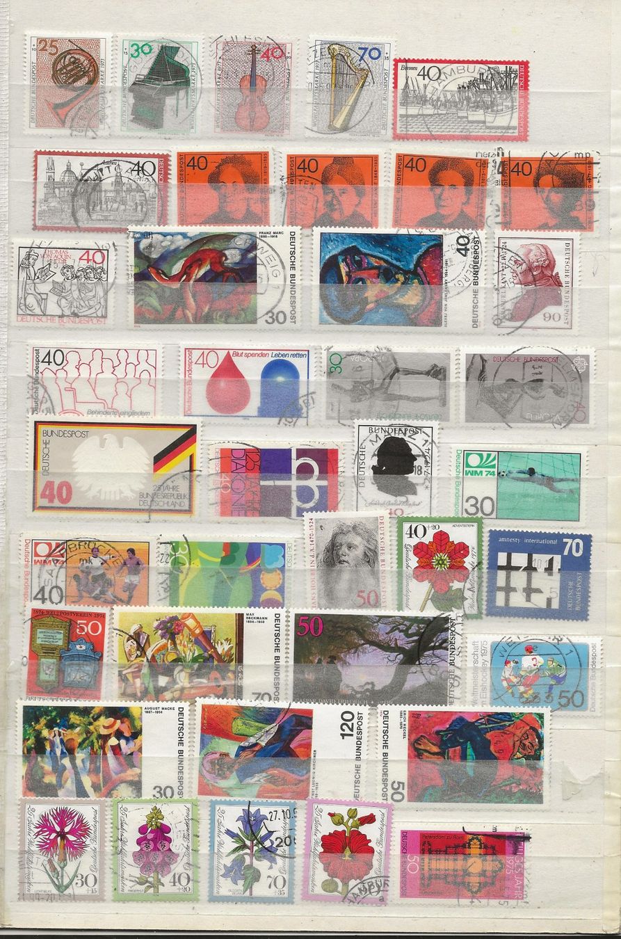 Tutti i francobolli: RFA Lot 1973 ... – Usato da Sion venduto da PierreP01