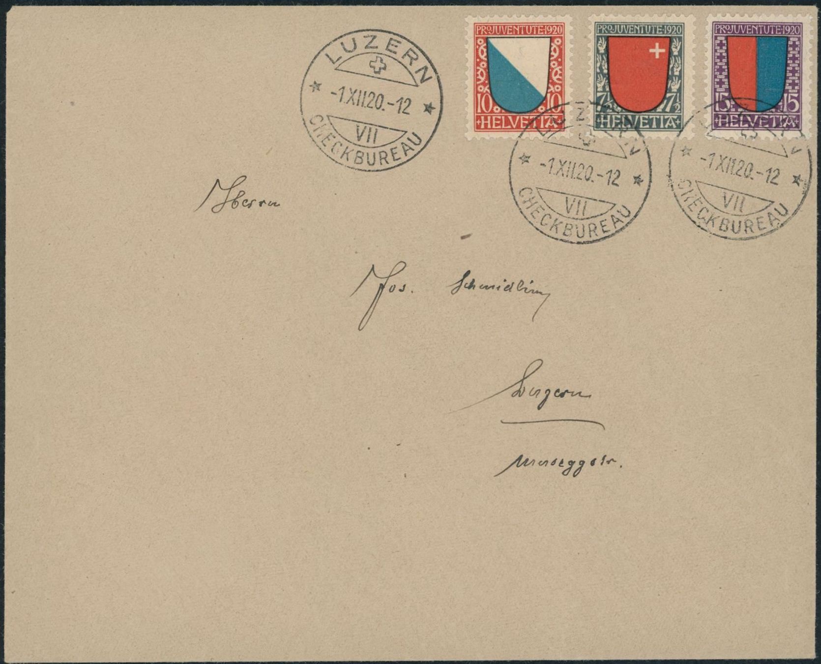 Tutti i francobolli: 1920 - Pro Juventute - FDC ET – Usato da Schindellegi venduto da leecollect