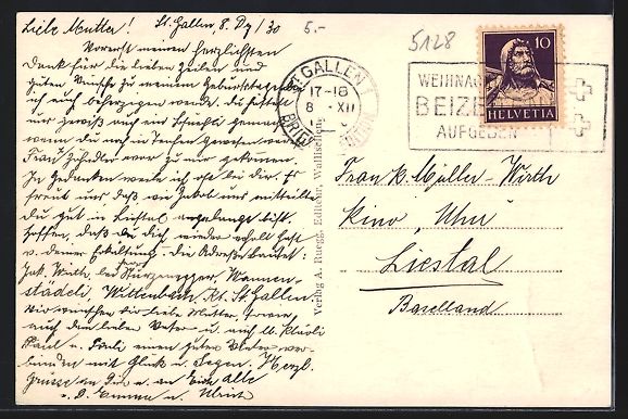 Cartoline postali: St. Gallen, Marktplatz mit Geschäften u – Usato da Berlin venduto da bartko-reher 1