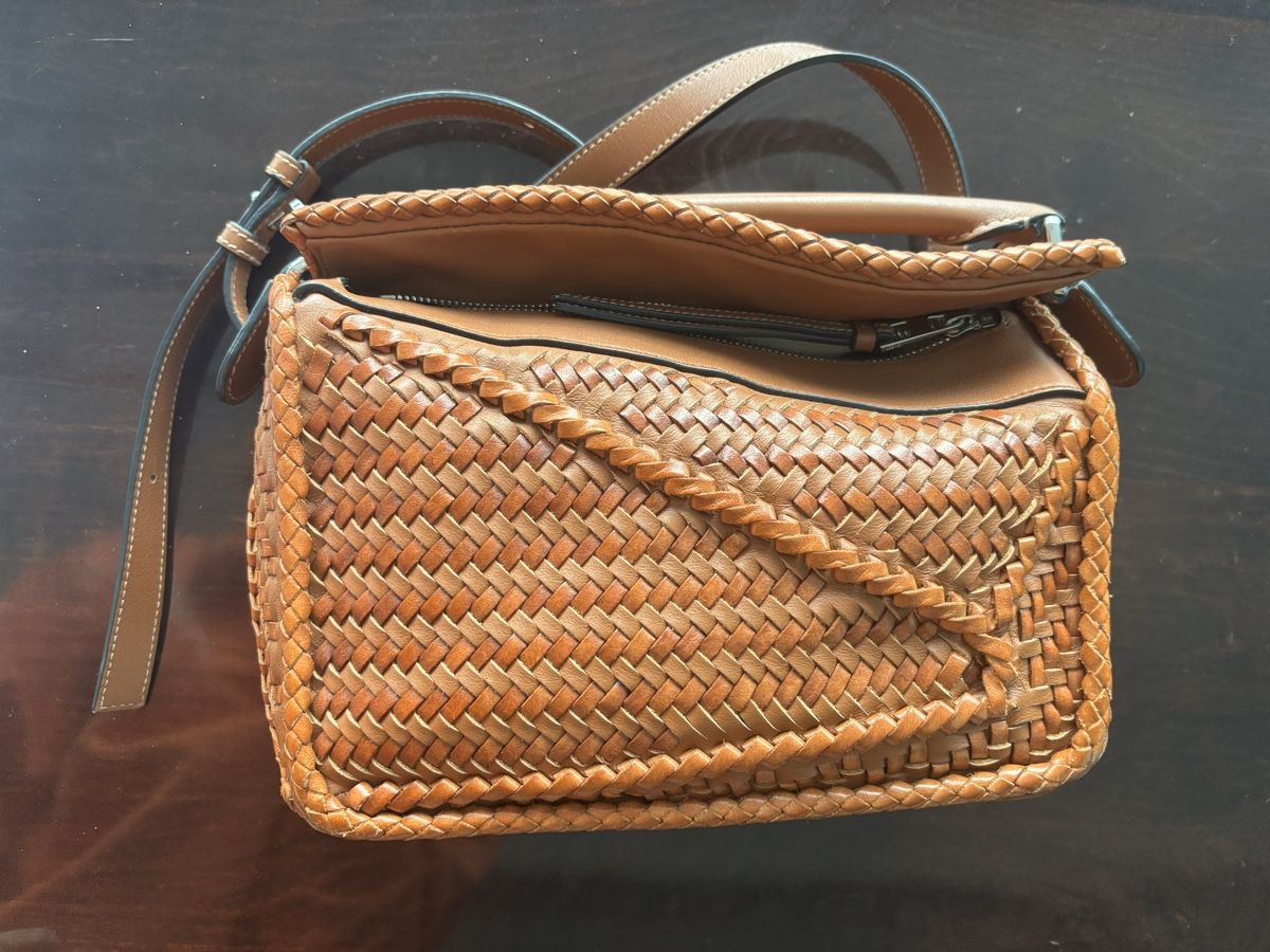 Loewe Borse da donna: Loewe Puzzle Small - Woven - Brown – Usato da Kilchberg ZH venduto da joa_v7bl 1