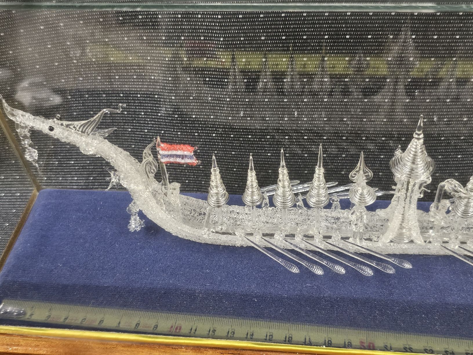 Statuette: Glasvitrine Drachenboot  Schiff Boot Deko Figur – Usato da Mümliswil venduto da Mizzi77 5