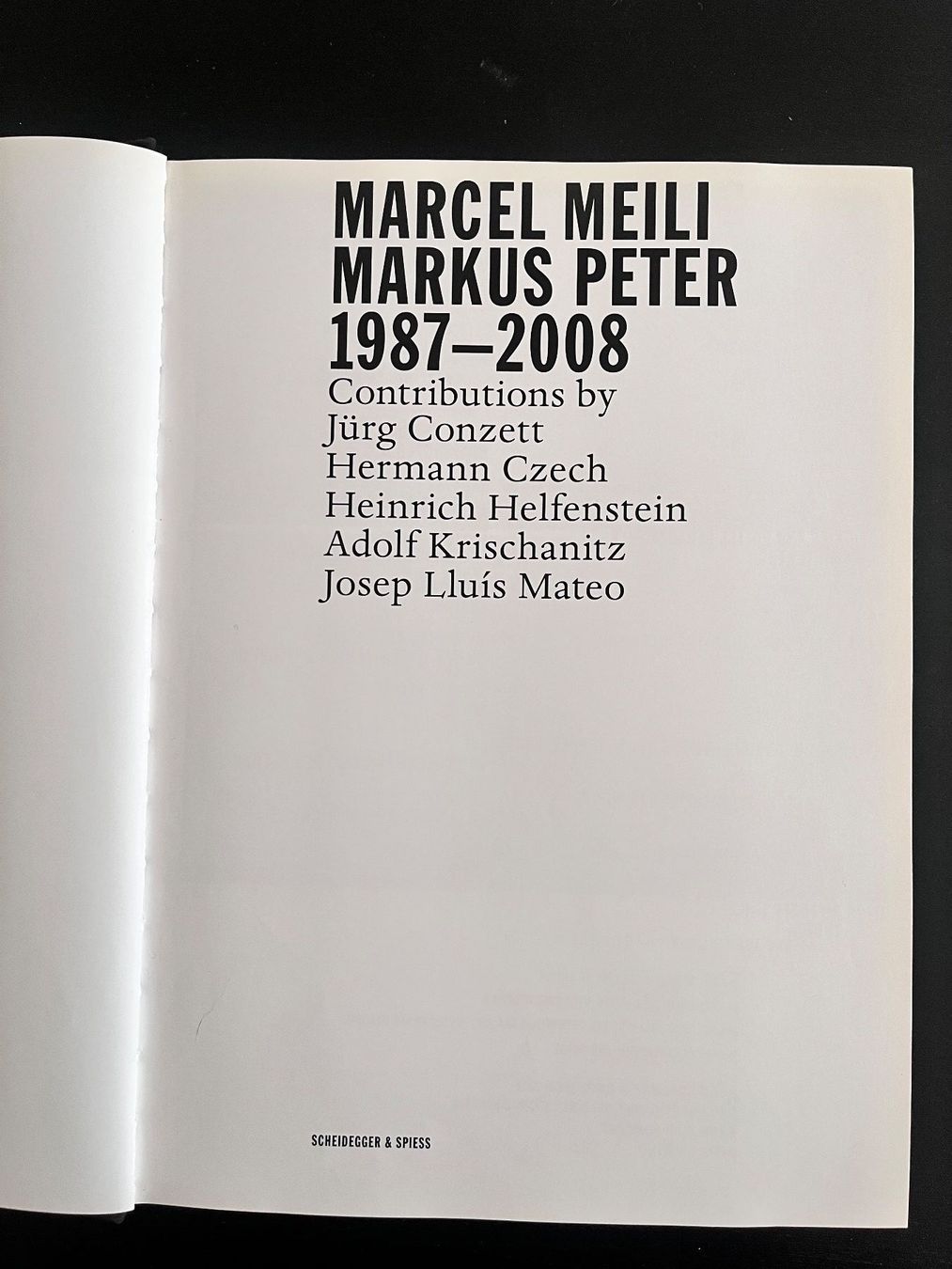 Libri: Marcel Meili, Markus Peter 1987–2008 – Usato da Basel venduto da daw_kd8z 1