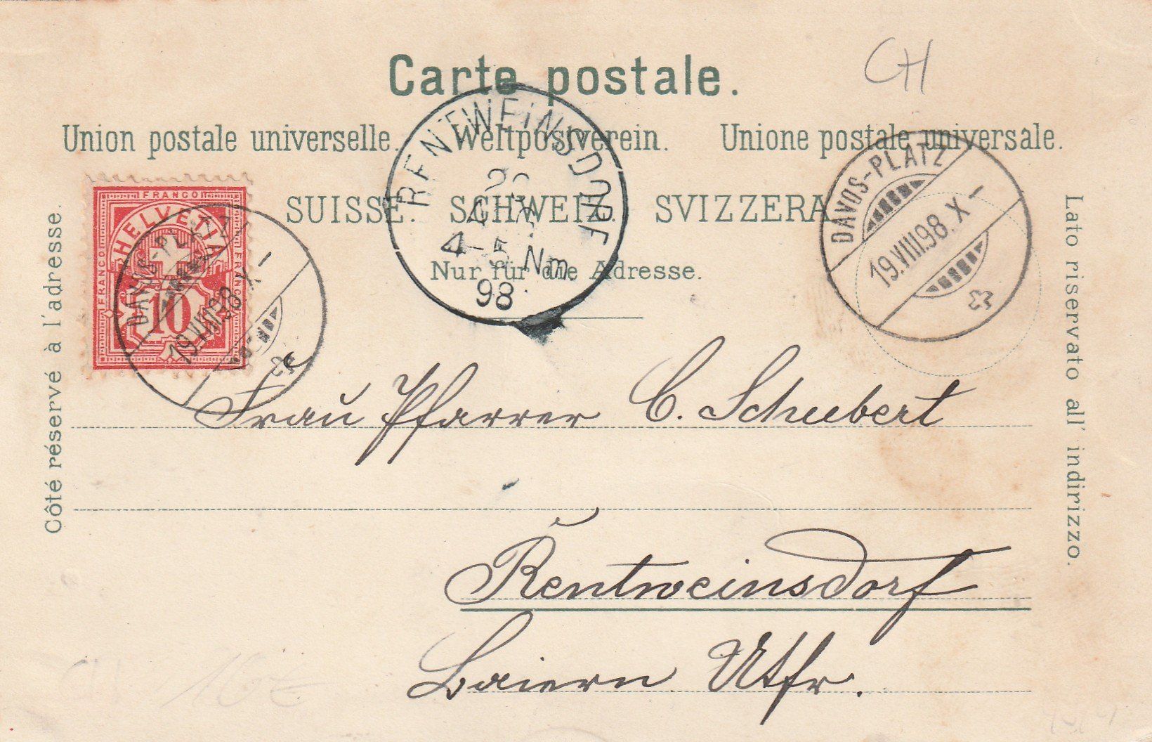Cartoline postali: Flüela Litho – Usato da Rorschacherberg venduto da fratovi2 1