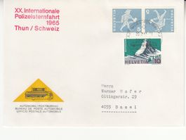 Sonderstempel A. 996 Polizeisternfahrt Thun 1965