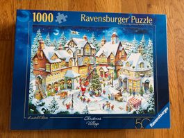 Puzzle Ravensburger 1000 Teile Christmas Dorf Weihnachten