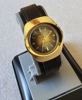 TECHNOS Handaufzug Swiss Made Vergoldet Elegante Damenuhr