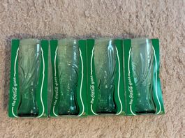 4er Set Grün Mc-Donalds "The Coca Cola Glass"