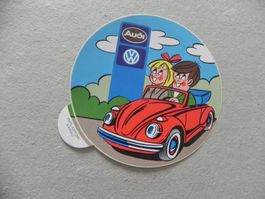 Abziehbild Kleber 45 Jahre VW Käfer Cabrio Auto Werbung CH