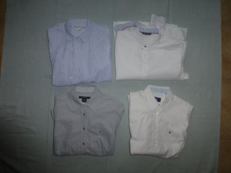 vier Hemden für Damen von Gant & Tommy Hilfiger