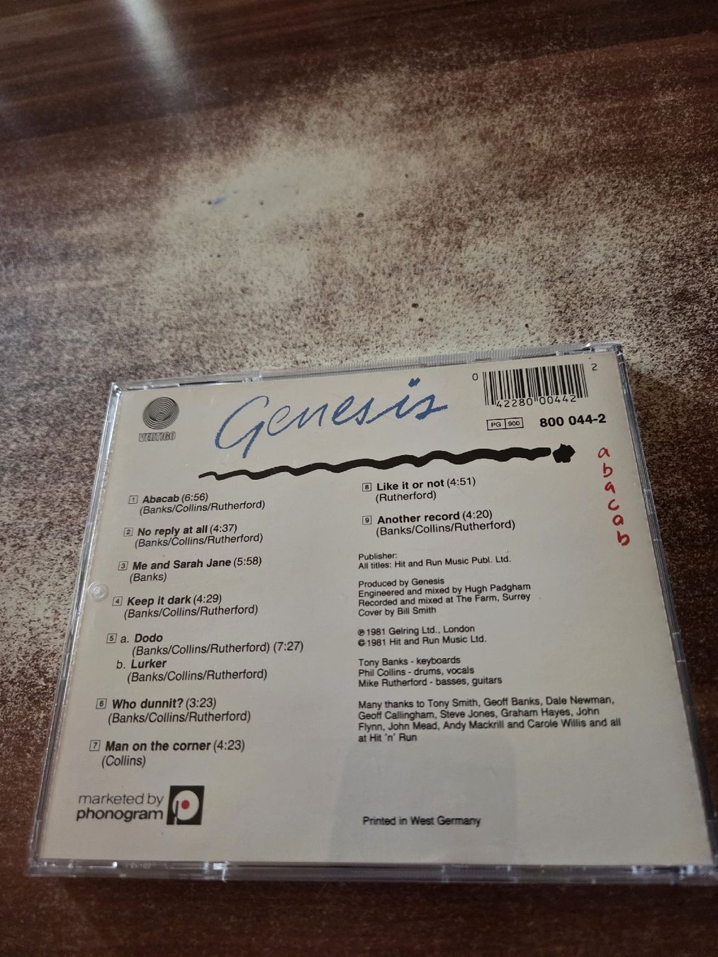 CDs: Genesis - Abacab – Gebraucht aus Wattenwil von Mage66 1