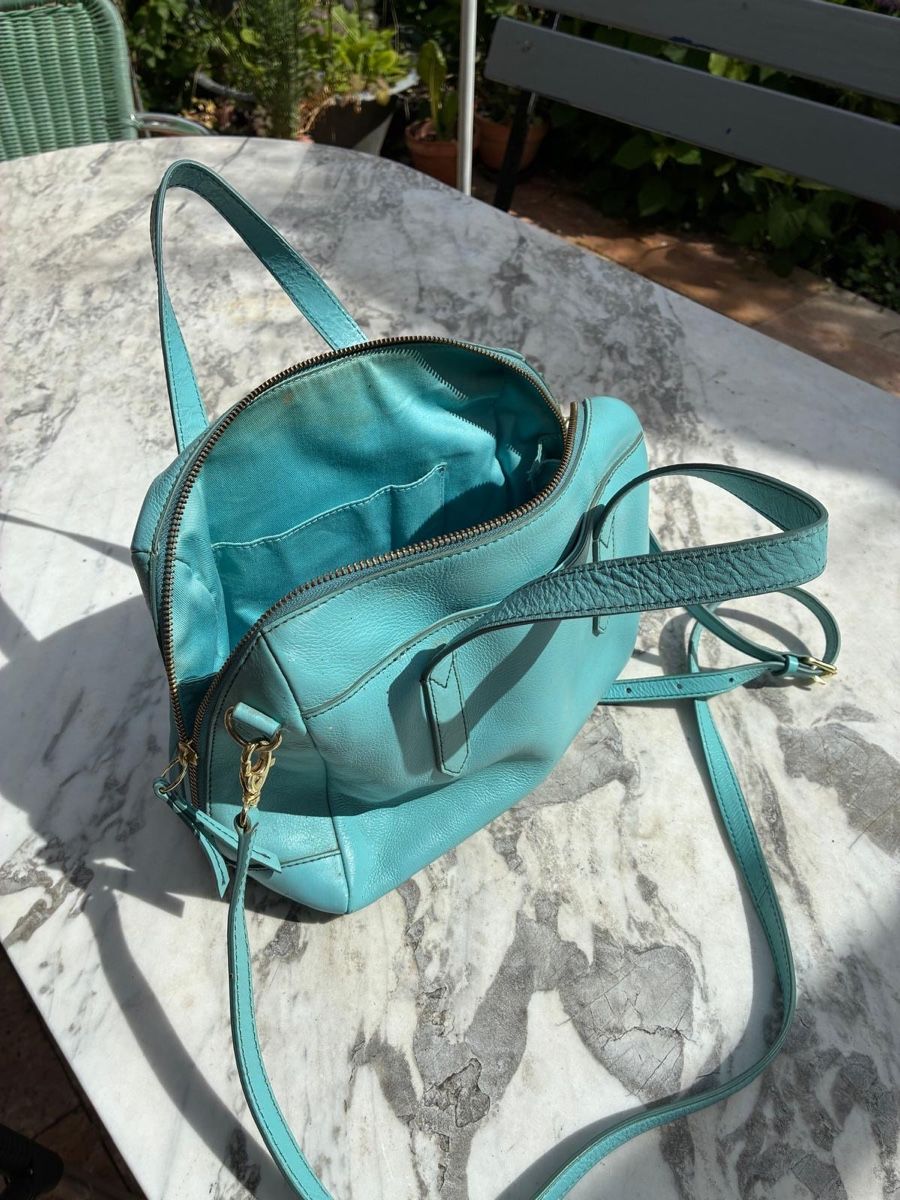 Fossil Borse da donna: Fossil Leather Handbag in turquoise – Usato da Zürich venduto da ver_mlx8 1