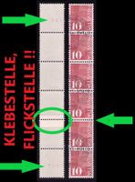 1970_483_Rollenmarke 6er mit FLICKSTELLE/KLEBESTELLE gest.!!