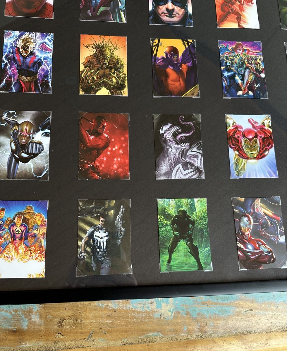 Panini Carte collezionabili: Bild 80 Jahre Marvel 50 Panini Karten eingerahmt – Nuovo (secondo la descrizione) da Strengelbach venduto da shihtzuliving_22 3