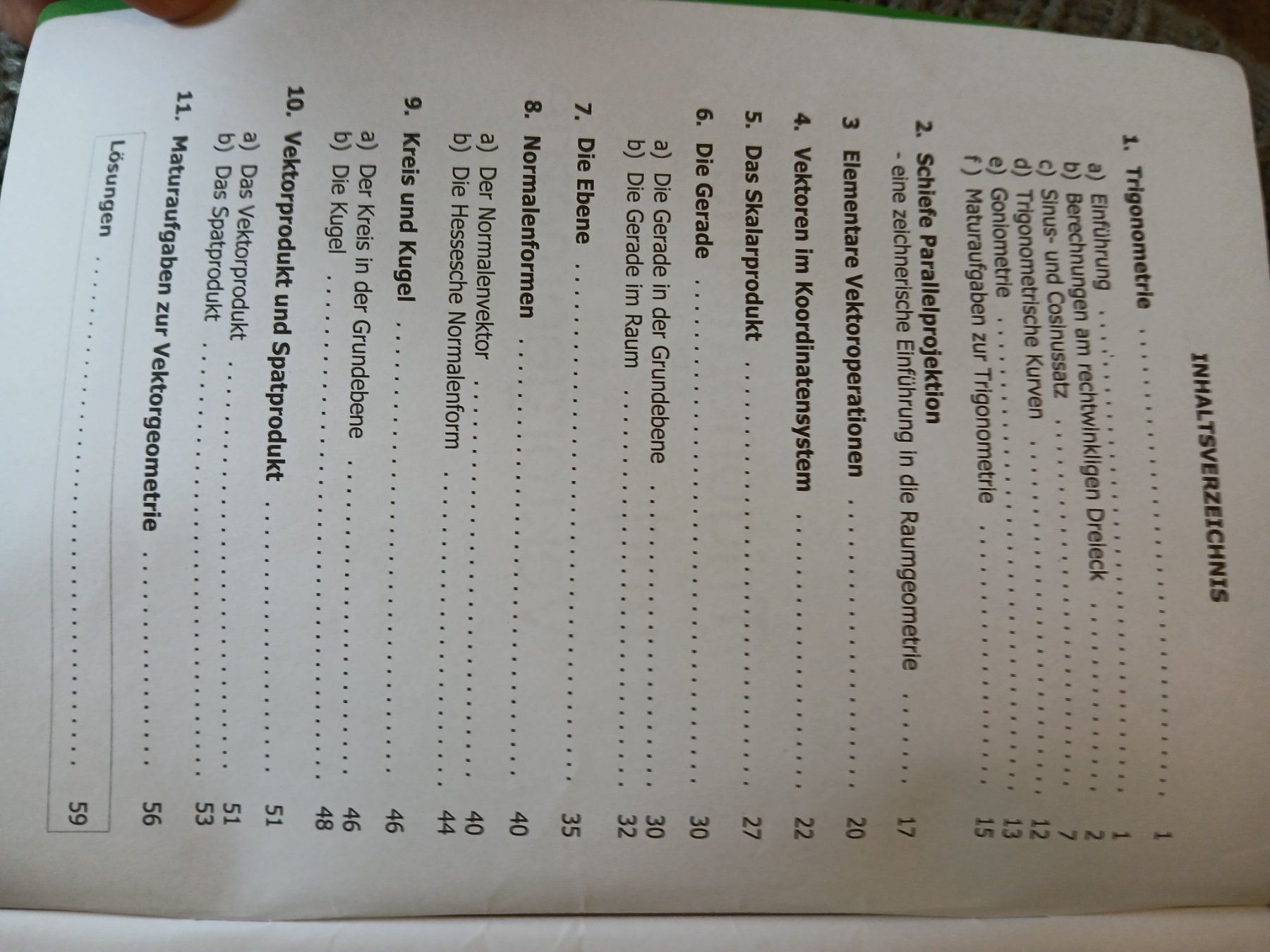 Libri: Trigonometrie und Vektorgeometrie – Usato da Kriens venduto da eva_c5rq 1