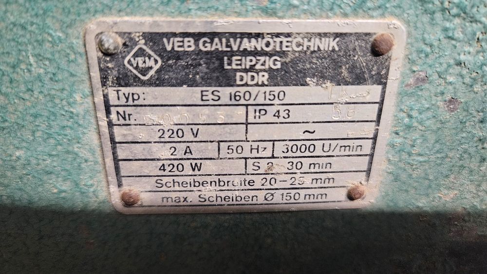 Smerigliatrici & Lucidatrici: VEM ES 160/150 Tischschleifmaschine – Usato da Arch venduto da rob_b9yt 1