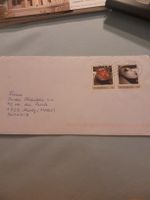 Lettre philatélique Autriche, 2 timbres - Rare!