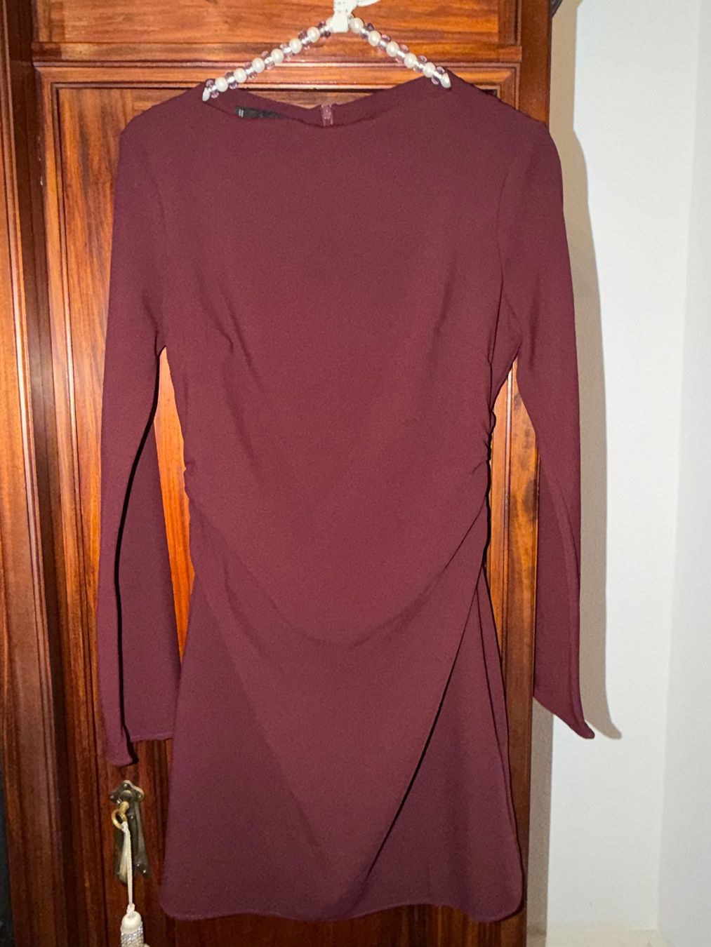 Mango Kleider: Mango Minikleid, Grösse XS, Weinrot – Gebraucht aus Basel von Blausara707 1