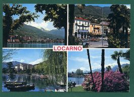 Locarno, Mehrbilderkarte, 1992, gelaufen, Grossformat