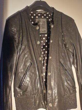Leder Jacke Guess