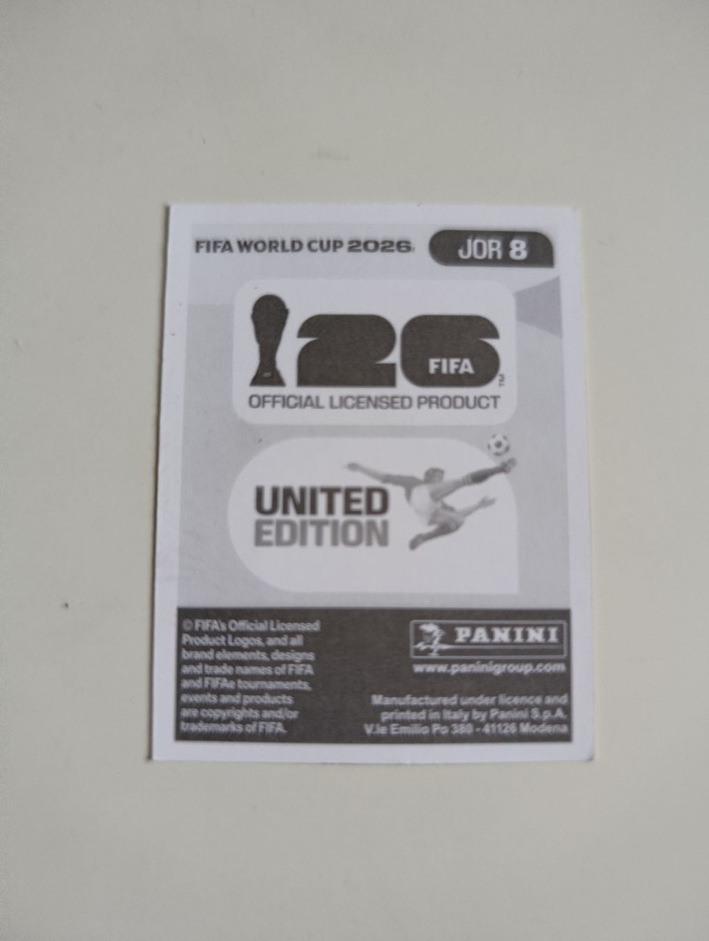 Panini Carte collezionabili: Panini World Cup 2026 JOR 8 – Nuovo (secondo la descrizione) da Lavey-Village venduto da pas_7xd2 1
