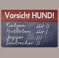 🔥 VORSICHT HUND! Blechschild ❤️ 20x30cm OVP 🔥
