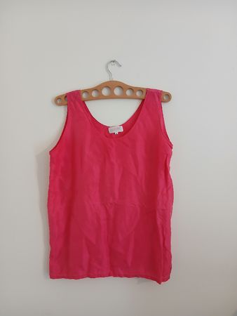 Silk SOGNI blouse magenta size XL